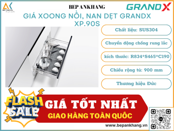 Giá xoong nồi nan dẹt GRANDX XP.90S - 900mm